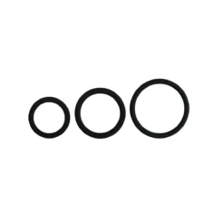 Easytoys Men Only Set Di Tre Anelli Per Il Pene Di Diverse Dimensioni, Color Nero