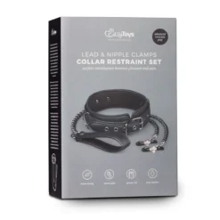 Easytoys Fetish Collection Collare Di Cuoio Con Dei Morsetti Per I Capezzoli -divertimento negozio 1625143016.ET280BLK 3
