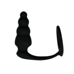 Easytoys Men Only Anello Fallico Con Plug Anale Con Rilievi