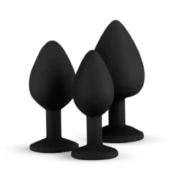 Easytoys Anal Collection Set Butt Plug In Silicone Con Diamante - Nero 14 Easytoys Anal Collection Set Butt Plug In Silicone Con Diamante - Nero -divertimento negozio 1625145386.ET603BLK 4