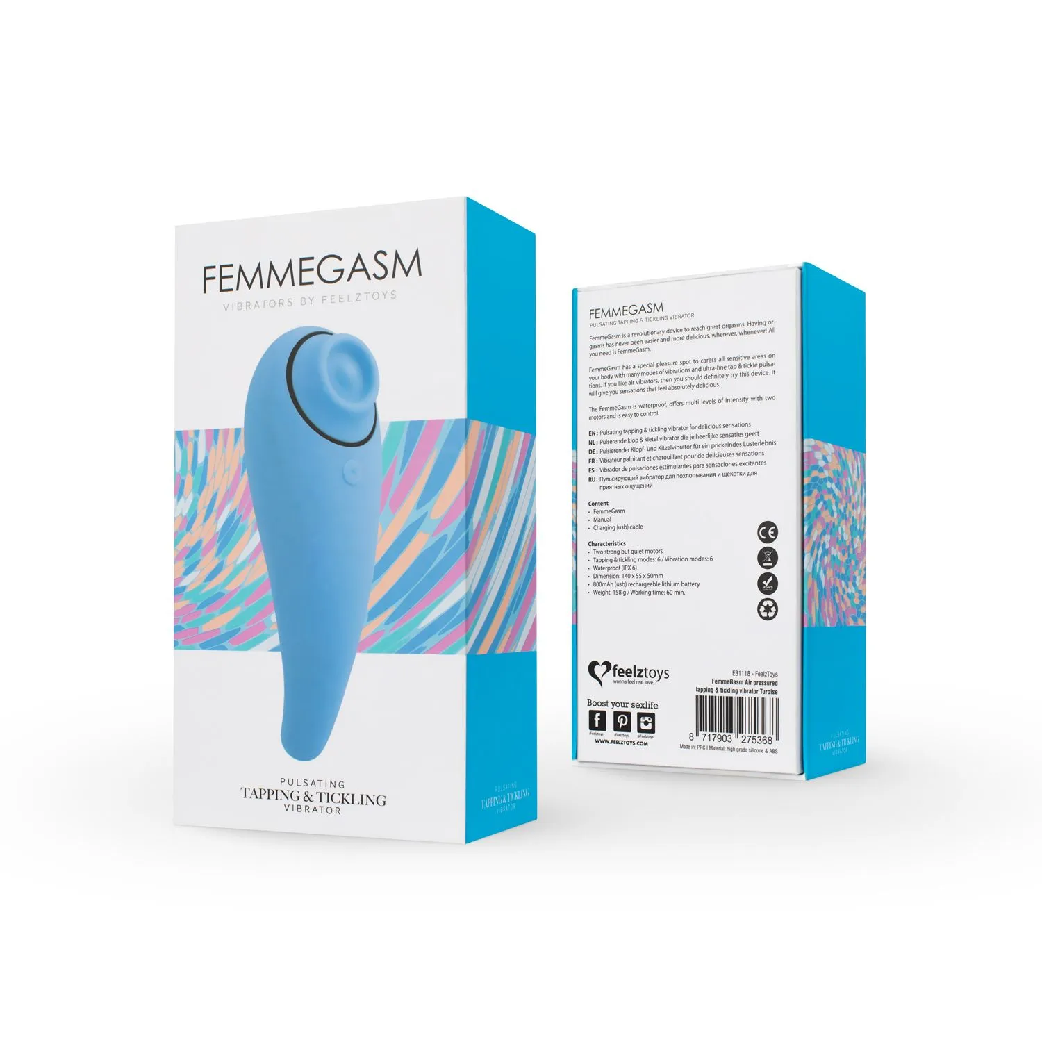 FeelzToys FemmeGasm Tapp 2 - Turchese 2 FeelzToys FemmeGasm Tapp 2 - Turchese - immagine 2